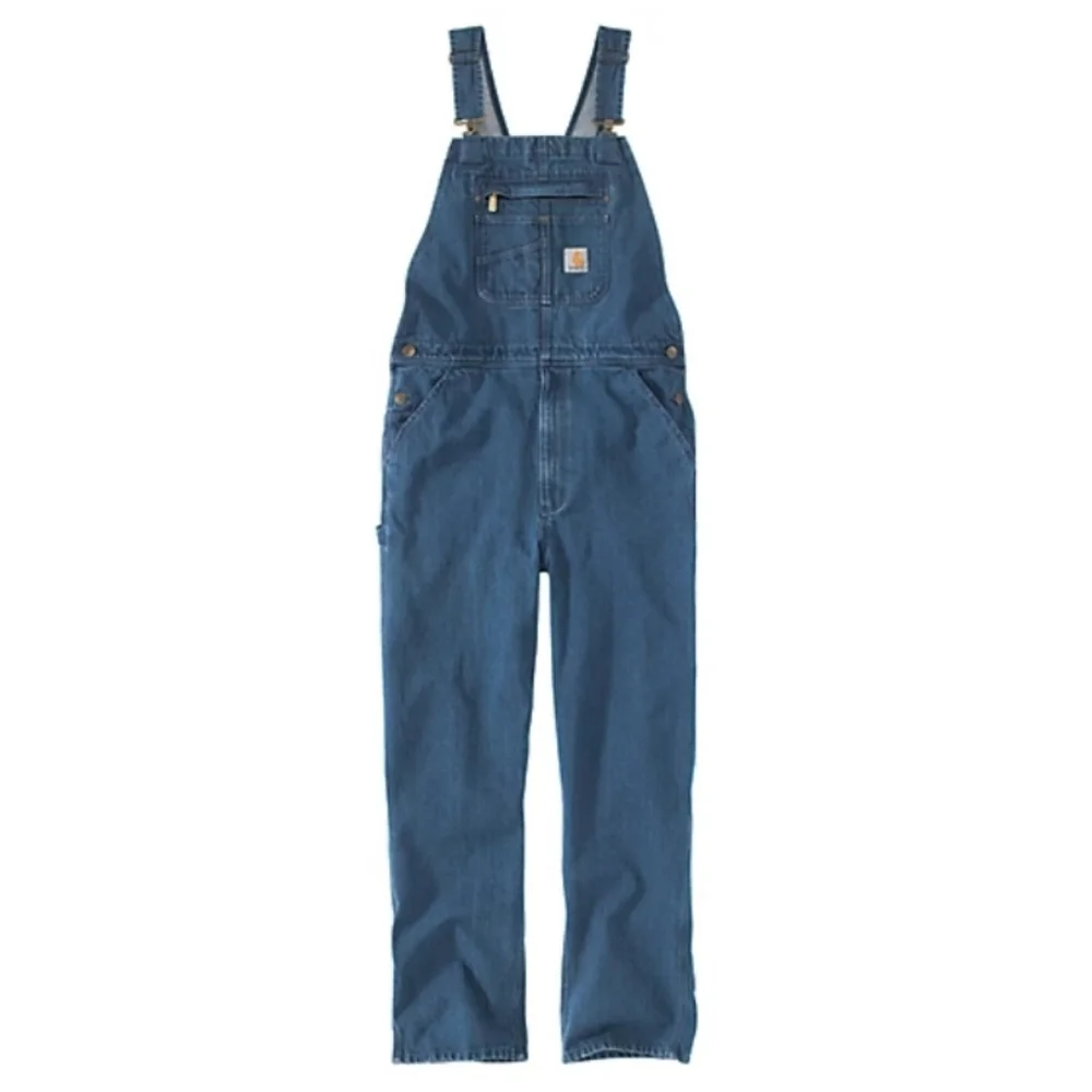 Carhartt Mens Denim 100% Cotton Overalls Blue Size 36 - Picture 6 of 11